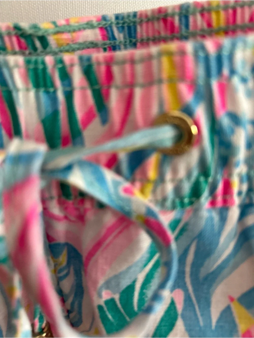 Lily Pulitzer Linen Shorts Bermudas Size Xs Pull On Tropical